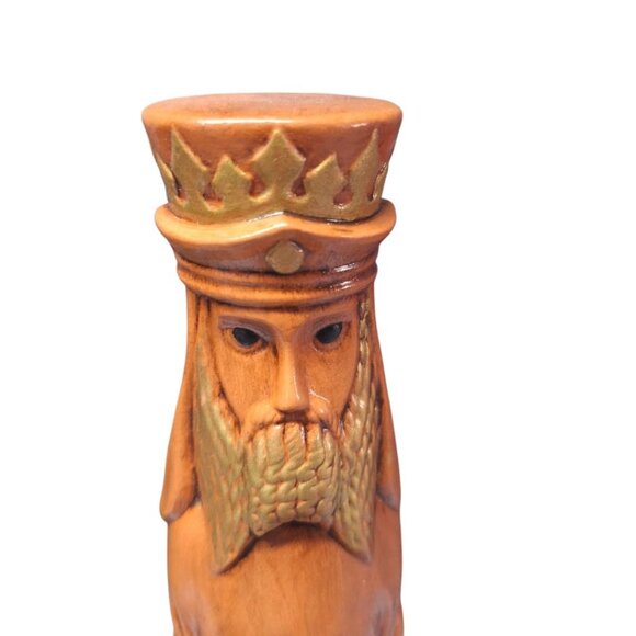 Wiseman King Figurine Statue Orange Gold Nativity Religious 13 Inch Gift Offerin - Picture 3 of 9